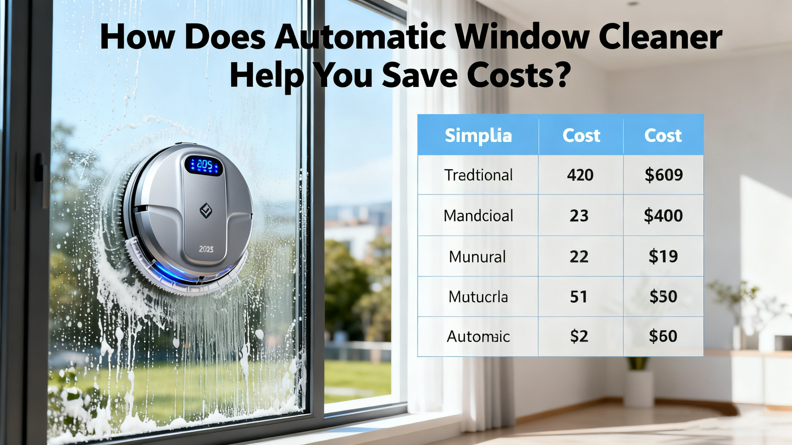 Como o limpador automático de janelas ajuda você a economizar custos?