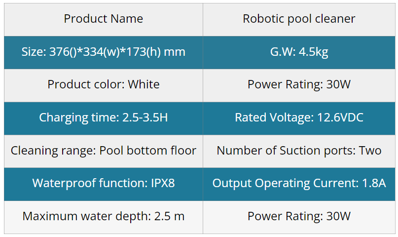 robô limpador de piscina