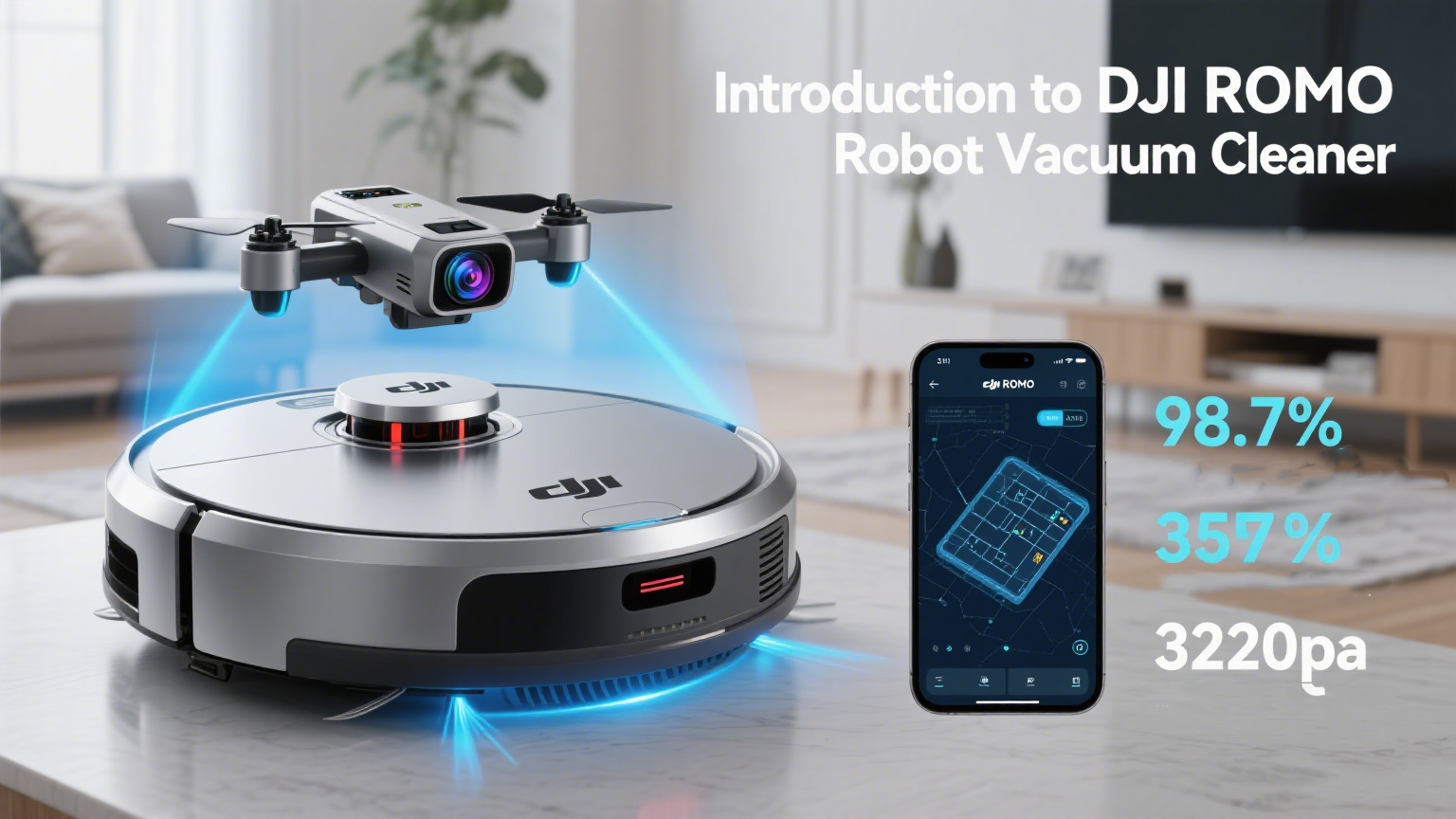 Introdu&ccedil;&atilde;o ao aspirador rob&ocirc; DJI ROMO