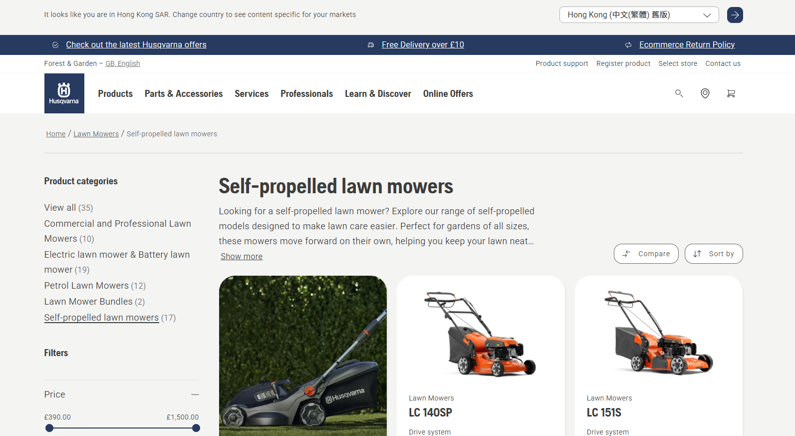 Especialista em limpeza de plantas da Husqvarna