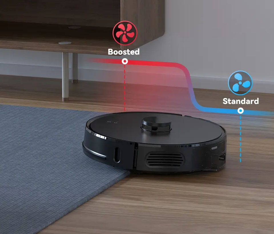 Laser Robot Vacuum H50 Impulso Automático de Tapete