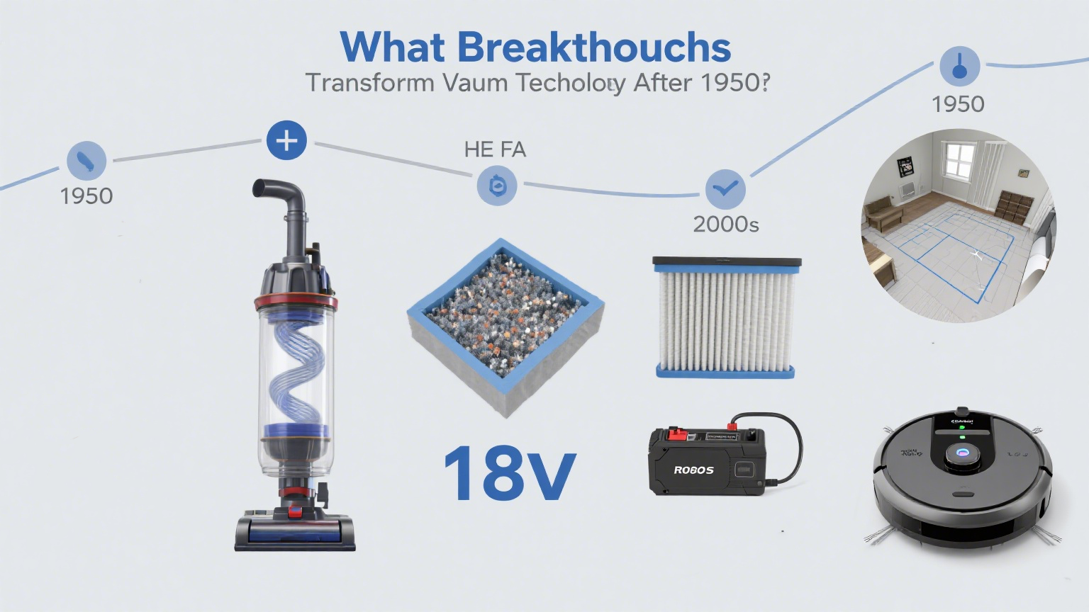 Que avan&ccedil;os transformaram a tecnologia de v&aacute;cuo depois de 1950?