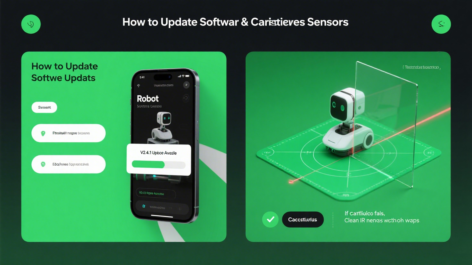 Como atualizar o software e calibrar sensores?