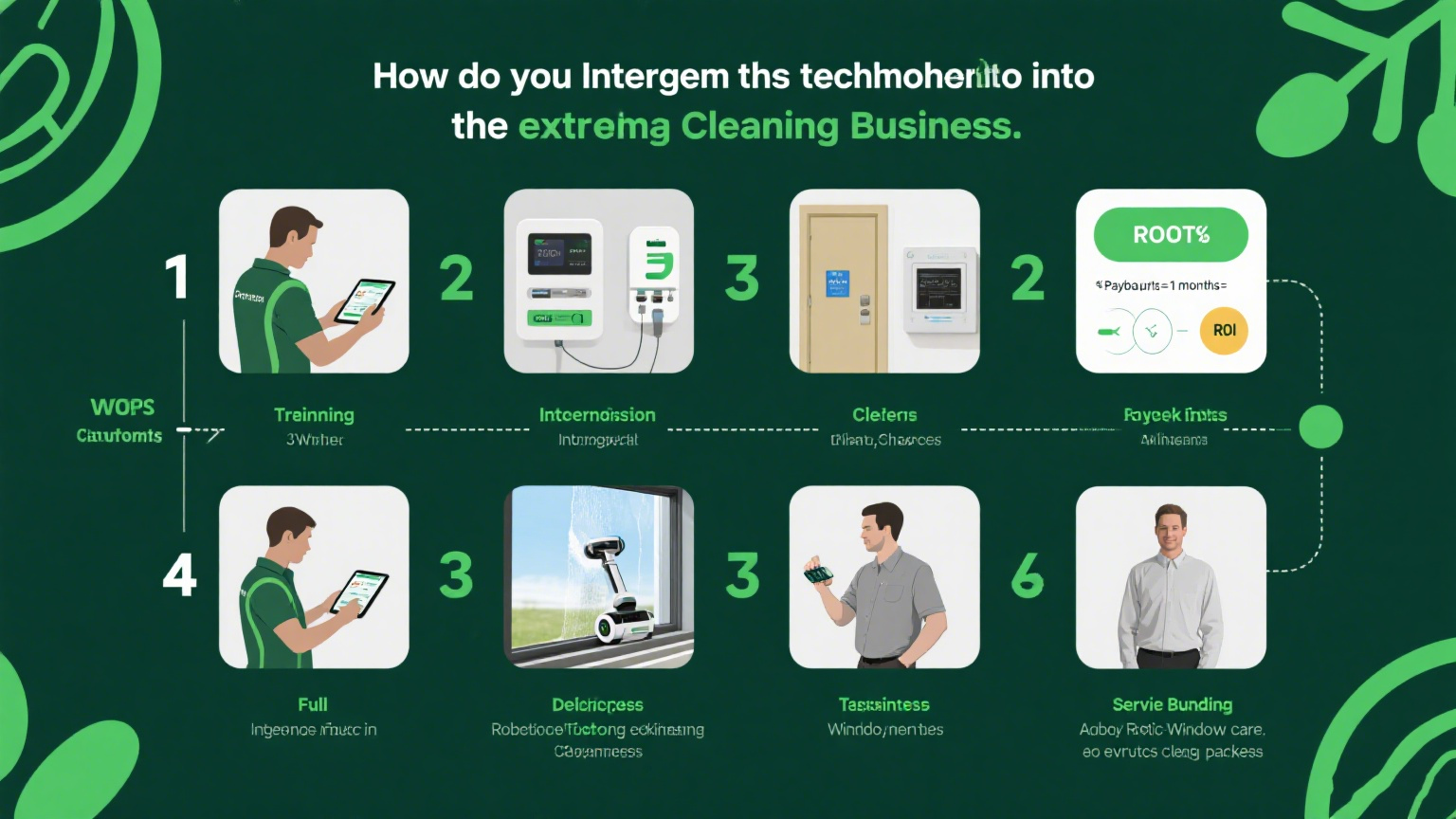 Como voc&ecirc; integra essa tecnologia em um neg&oacute;cio de limpeza existente?