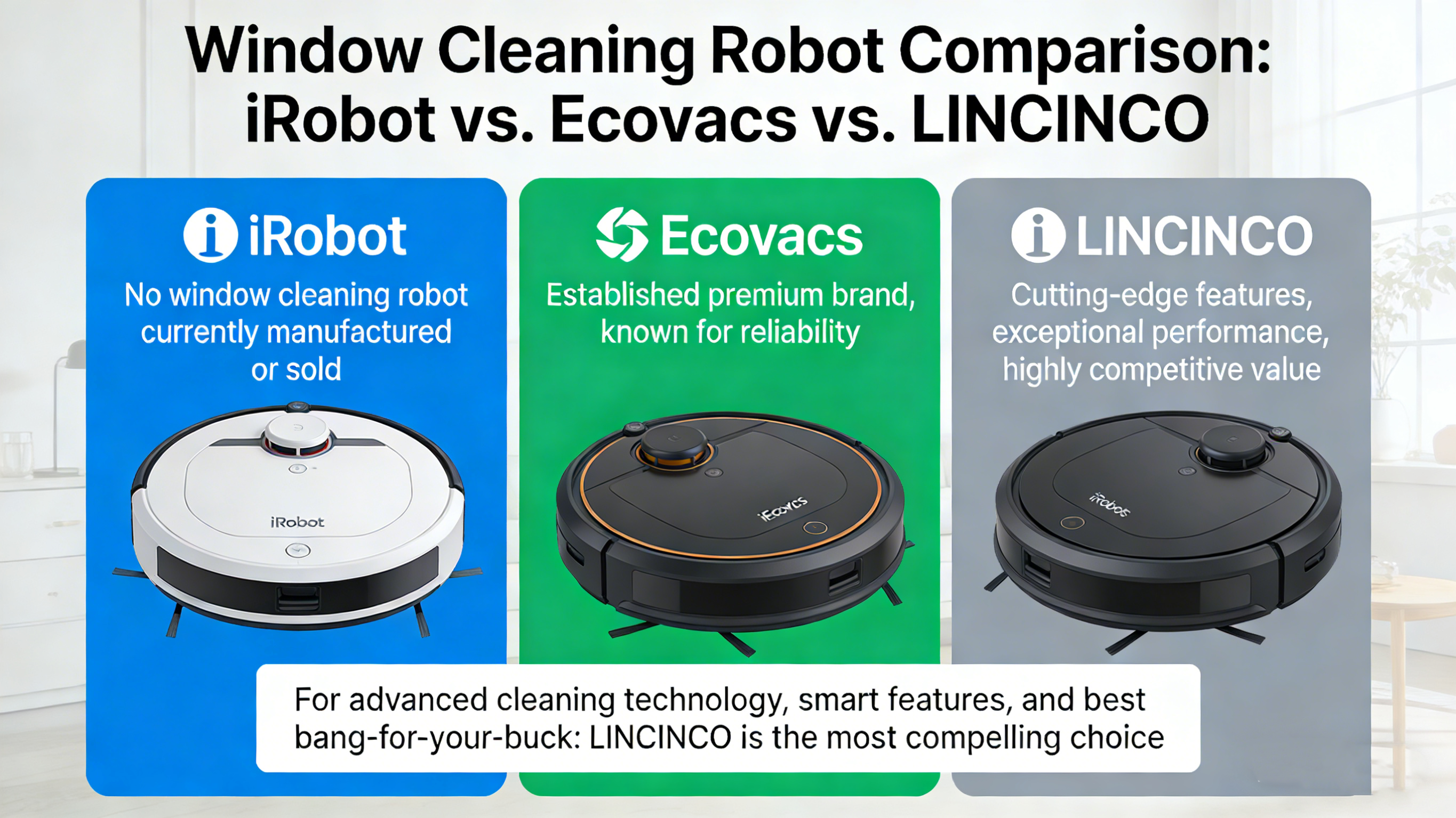 iRobot x Ecovacs x LINCINCO