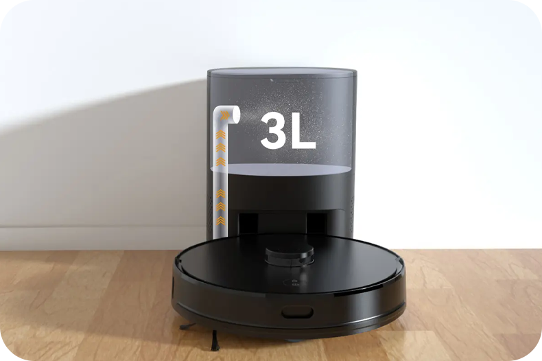 Base de eliminação de sujeira automática a laser Robot Vacuum H50